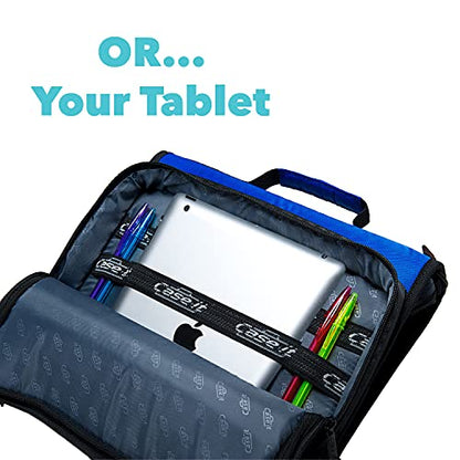 Case-it School Zipper Binder | 2-Inch O-Rings | 350-Sheet | LT-007 Blue - color: Blue, size: 1 Pack