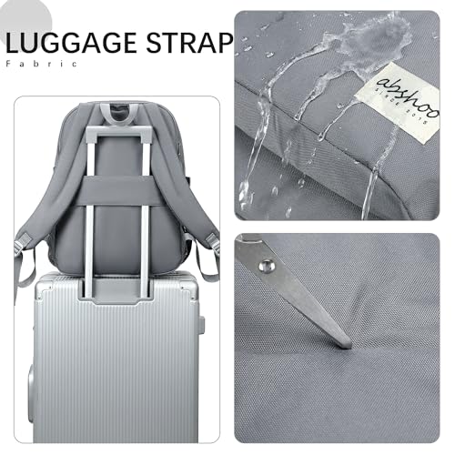 abshoo 32L Backpack for School College Bookbag Middle High School Backpacks Casual Daypack Travel Backpack (Grey) - color: Grey