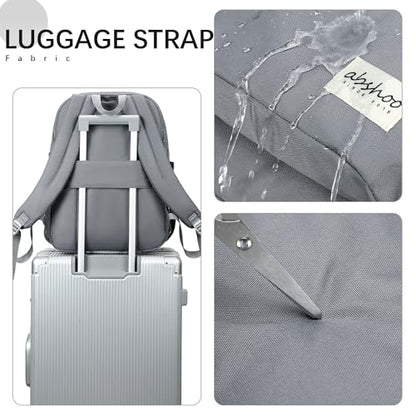 abshoo 32L Backpack for School College Bookbag Middle High School Backpacks Casual Daypack Travel Backpack (Grey) - color: Grey