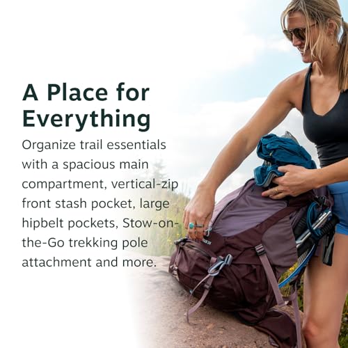 Osprey Sirrus 24L Women's Hiking Backpack, Blue OS - color: Sevres Blue, style: 24L