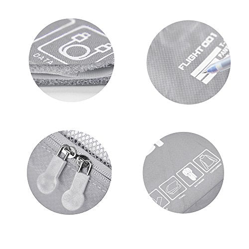 Packing Cubes Set Travel Luggage Organizers Suitcase Lightweight Accessories - color: Gray