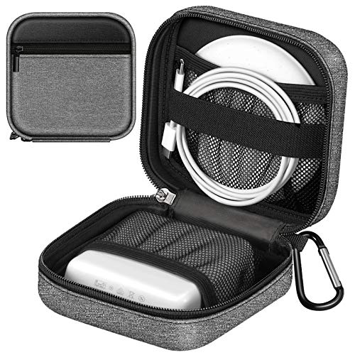 FINPAC Charger Case for Macbook, Small Electronic Organizer Bag for MacBook Power Adapter, Portable Pouch Travel Storage for Laptop Accessories, Magic Mouse, USB Drives, GoPro, Gadgets - Gray - color: Black and Gray
