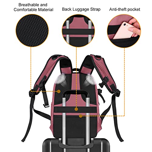 MOSISO Camera Backpack, DSLR/SLR/Mirrorless Photography Camera Bag 15-16 inch Waterproof Hardshell Case with Tripod Holder&Laptop Compartment Compatible with Canon/Nikon/Sony, Dusty Rose - color: Dusty Rose
