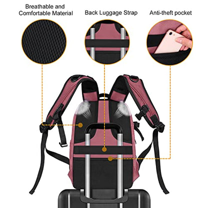 MOSISO Camera Backpack, DSLR/SLR/Mirrorless Photography Camera Bag 15-16 inch Waterproof Hardshell Case with Tripod Holder&Laptop Compartment Compatible with Canon/Nikon/Sony, Dusty Rose - color: Dusty Rose