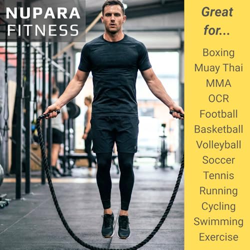 Weighted Jump Rope for Men and Women | Heavy Jump Rope for Fitness, Strength, Cardio, Muay Thai, MMA, Boxing, and Weight Loss. 2.4lb to 5lb.. - color: 2.4LB 9.2 ft