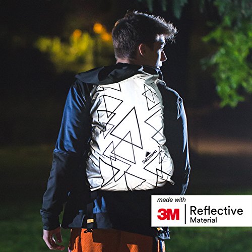 Salzmann Reflective Backpack Cover | Waterproof Hi-Vis | Silver | Made with 3M Scotchlite | High Visibility, Weatherproof Cover | For Cycling & Outdoor Activities - size: Silver Triangle (Standard)