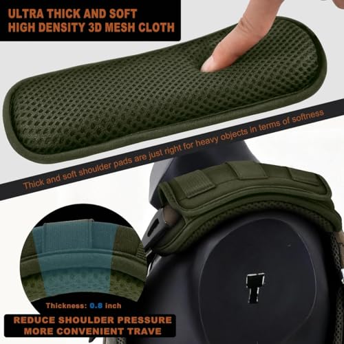 ZINMARK 2-Pack Tactical Shoulder Pad with Ultra-Thick Cushion for Vest Shoulder Straps and Backpacks, Comfort and Breathable - color: Dark green