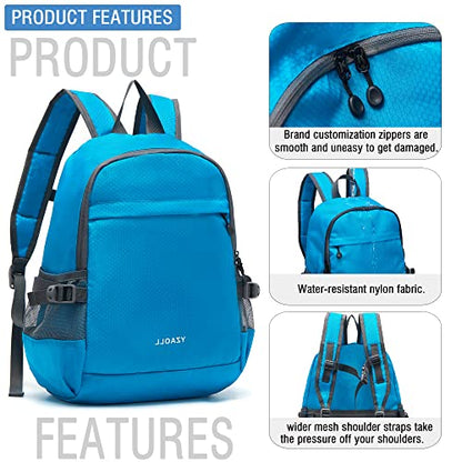 YZAOLL 20L Small Hiking Backpack Lightweight Day Packs, Packable Backpack for Women Men Travel Camping Vacation,Blue - color: A-20l-blue