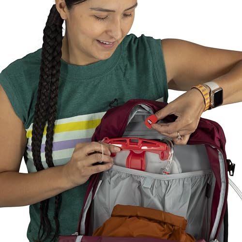 Osprey Hikelite 28L Lightweight Hiking Backpack - Durable Travel Daypack with Rain Cover for Men and Women, Chameleon/Black, M/L - color: Chameleon/Black, size: Medium-Large