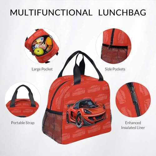 Backpack Set for Kids - Car Backpacks for Boys, 17 Inch Durable Toddler School Bookbag with Lunch Box and Pencil Case - color: Style-3
