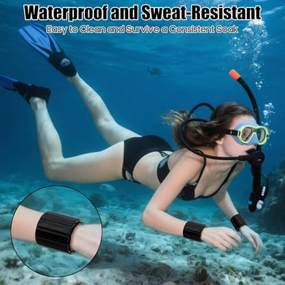 Wrist Ankle Weights for Women - 2 Pack (1.1lb Each) Magnetic Adjustable Wearable Workout Weighted Bracelets, Waterproof Silicone Strength Leg Training Bangles for Walking Running Yoga Pilates