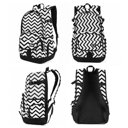 rickyh style School Backpack Travel Bag for Men & Women Lightweight College Back Pack with Laptop Compartmen - color: 04hbblh