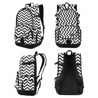 rickyh style School Backpack Travel Bag for Men & Women Lightweight College Back Pack with Laptop Compartmen - color: 04hbblh