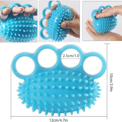 Hand Exerciser Ball and Finger Stretcher, Hand Grip Strengthener Trainer, Squeeze Balls, Wrist Pain Relief (Pink) - color: Pink