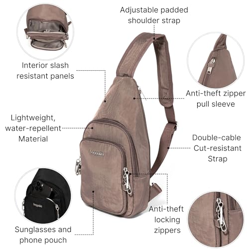 Baggallini Securtex Anti-Theft Daytripper Sling - color: Portobello