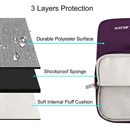 MOSISO Laptop Case 13 inch, Laptop Sleeve Compatible with MacBook Neo/Air/Pro 13 inch with A18/M5/M4/M3/M2/M1 Chip 2026-2016, Polyester Vertical Computer Sleeve Bag with Pocket, Magenta Purple - color: Magenta Purple, size: 13 inch