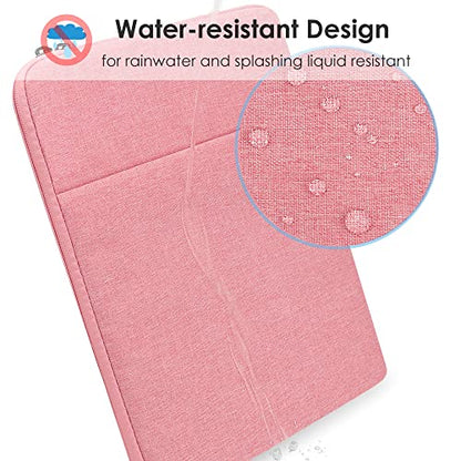 ProElife 15-Inch Laptop Sleeve Case for 2025-2023 MacBook Air 15 inch with M4 M3 M2 Accessory Traveling Carrying Case Water-Resistant Bag Cover for MacBook Air 15'' 2025 2024 2023 M4 M3 M2 (Pink) - color: Pink
