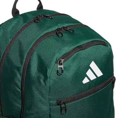 adidas Striker 3 Team Sports Backpack – Daypack for Sports Gym Travel, 36L, Dark Green, OSFA - color: Dark Green