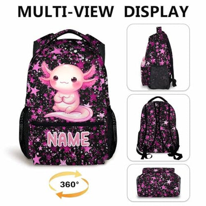 Kids Schoolbag Custom Girls Backpack for Children Teen School Supplies, Casual Animal Bookbag for Preschool Elementary Kindergarten Travel Picnic Camp - color: Pink4