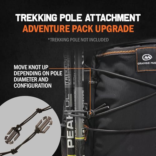 Orange Mud Adventure Pack 20L 3.0 – Black Hydration Backpack with Included 2 L Bladder – Trail Running, Fastpacking, MTB, Hiking & Adventure Gear Pack - color: Black, size: 20L, style: With Trekking Pole Hardware