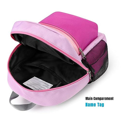 STEAMEDBUN Toddler Backpack for Girls 2-4, Kindergarten & Preschool Mini - color: Taro Purple& Pink, size: Mini - 12"H