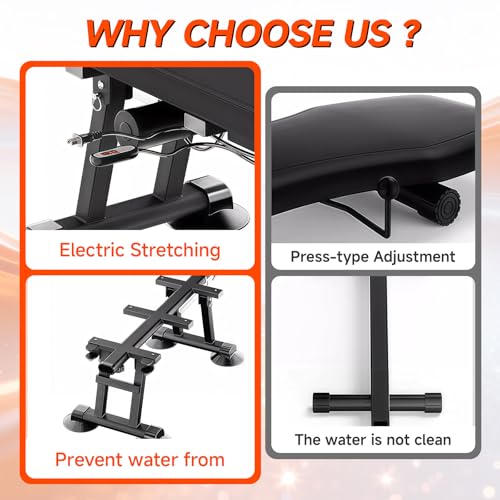 Electric Decompression Table Full Body Traction & Stretch Machine for Lumbar Stretching,for Lower Back Pain Relief, Back Stretcher Machine, Stretches The Back, Ankle, Knee, and Hip