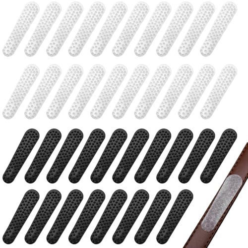 40 Pack Non Slip Shoulder Strap Grip for Handbags, Clear Rubber Purse Strap Pad Sticker, Anti Slip Adhesive Strip Grip Holder to Stop Straps from Slipping for Tote Bags, Backpacks, Cushions