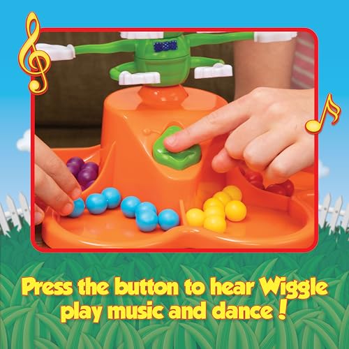 Giggle Wiggle Board Games for Kids, Family Game Night, Hand-Eye Coordination, Preschool Games, The Wiggle Race to Get Your Marbles to The Top Game, Ages 4+, Batteries Not Included - style: Giggle Wiggle