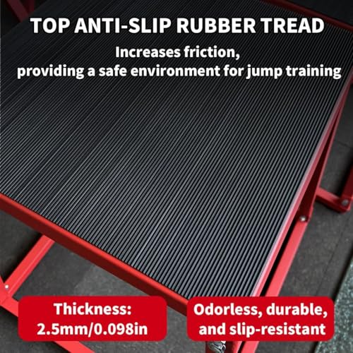 12/18/24/30 Inch Steel Plyometric Jumping Box, Anti-Slip Step Platform Jump Box for Strength and Conditioning Training, Exercise Jump Boxes for Home Gym