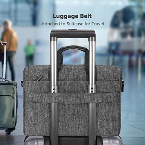 KIZUNA Laptop Bag Case 13.3 Inch Computer Shoulder Messenger Sleeve Briefcase for 13" MacBook Air/MacBook Pro 14 M2 Pro/M1 MAX/14 Lenovo ThinkPad X1 Carbon/IdeaPad Flex 5i /Huawei,Grey - color: Grey, size: 13-13.3 Inch