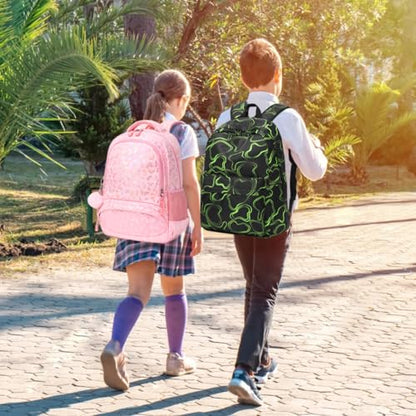 Meisohua Girls Backpack Elementary School Bags for Girls Bookbags for Kids Preschool Kindergarten Primary Kids Backpacks with Chest Strap - color: Furry Butterfly Pink