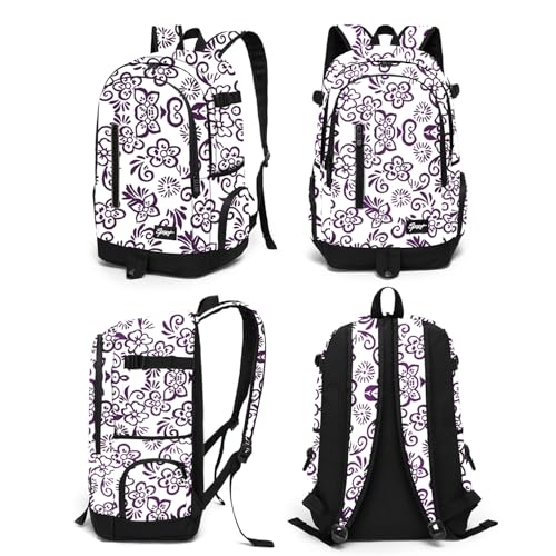 rickyh style School Backpack Travel Bag for Men & Women Lightweight College Back Pack with Laptop Compartmen - color: 01zihua