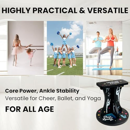 flyer stand cheer-Cheerleading Flyer Training Stand Balance Trainer for Flyers Stunt Practice Stability Board Core Strength and Balance Drill Equipment for Cheer Dance Gymnastics