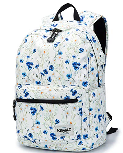 Kinmac Lavender Waterproof Laptop Travel Outdoor Backpack With USB Charging Port For 13 inch 14 inch and 15.6 inch Laptop - color: Lavender