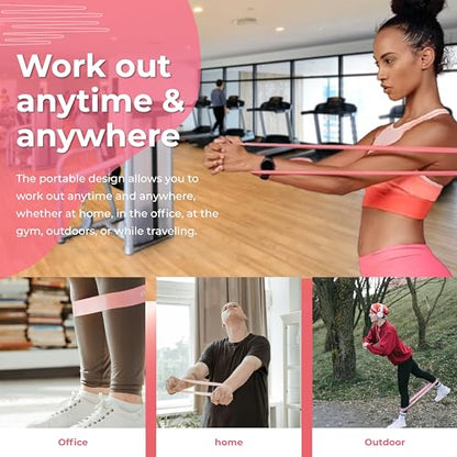[4 Sizes] Perfect Stix Pull Up Resistance Bands for Women - Pull Up Assistance Exercise Bands. Resistance Bands for Working Out, Stretching, Powerlifting and Fitness