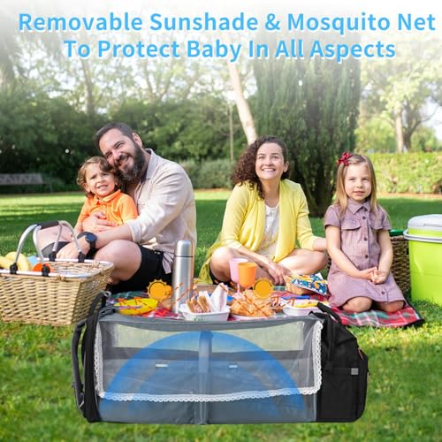 KABAQOO Diaper Bag Backpack with Detachable Changing Station, Large Capacity Baby Diaper Bags for Boys & Girls, Baby Registry Search Stuff & Shower Gifts, Newborn Essentials Must Haves, Black-2s - color: Black-2s