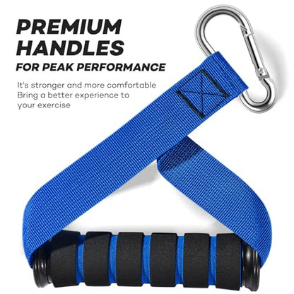 Heavy Resistance Bands for Working Out, NITEEN Resistance Bands with Handles Weight Exercise Bands for Men Women, Workout Bands with Door Anchor and Ankle Straps Strength Training Equipment - size: 390lbs