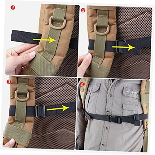 Happyyami 2pcs Backpack Straps Replacement Carrying Strap for Outdoor Heavy Duty Nylon Abs Camping
