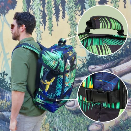 Cabin Max Metz 44L Travel Backpack Carry on Luggage Sized 55x40x20cm (22x16x8) Lightweight (Navajo Blue) - color: Navajo