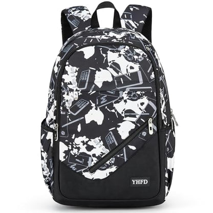 Boys' Large School Backpack, for 8-16 Years Old, Elementary - High School (Technological gray, Large) - color: Technological Gray