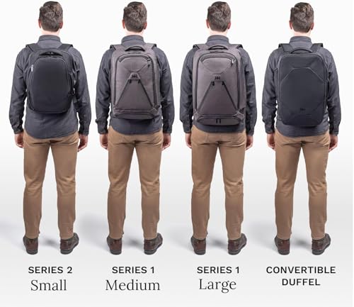 Knack Series 1 Medium Travel Backpack, 15.6-Inch Laptop, Expandable 27-39L - color: Black, size: Medium Backpack