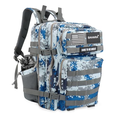 SAHARA - Raider Series Travel Bag & Laptop Backpack for Laptops up to 17.3-inch, Gray Camo, (LT00093) - color: Gray Camo
