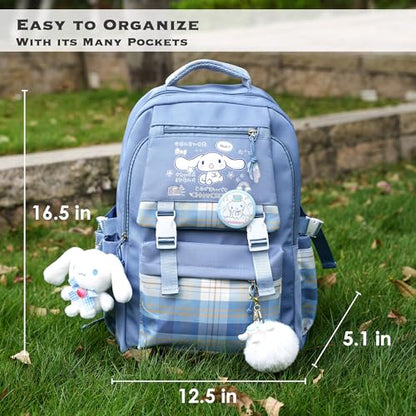 Juju Blue Kawaii Backpack - Cute Backpacks For Girls - Cute Backpack Kawaii Stuff - Backpacks For School Girls