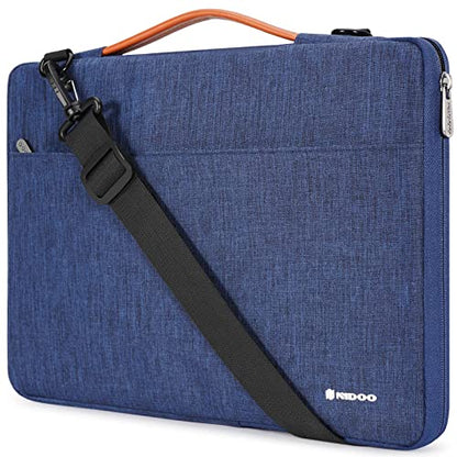 NIDOO 14 inch Laptop Sleeve Case with Handle Shoulder Bag for 15" Surface Laptop 4 3/14" Lenovo Chromebook 3 / ThinkPad T14 L14 P14s Gen 2 T495 T495s / Acer Chromebook Spin 514 / Dell Latitude 14 15 - color: Blue - Shoulder, size: 14 inch