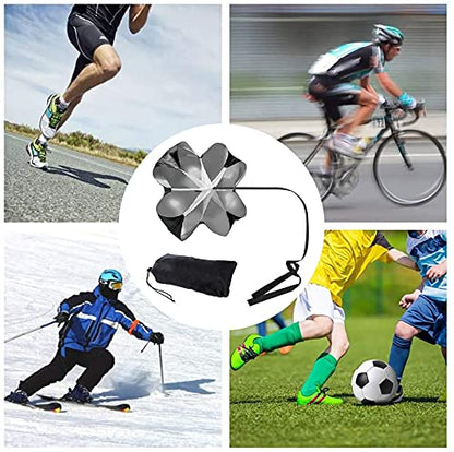 Resistance Parachute 35.4'' Speed Training Resistance Parachute, Wind Resistance Training Tool Running Umbrella, for Fitness Explosive Power Training