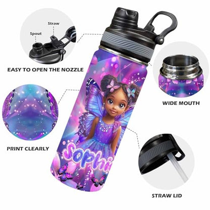 Custom Diaper Bag for Girls Personalized Diaper Bag Backpack &Insulated Water Bottle with Name Custom Monogram Baby Travel Bag Nursing Diaper Mommy Backpack with Adjustable Shoulder Straps Nappy Bag - color: Design 04