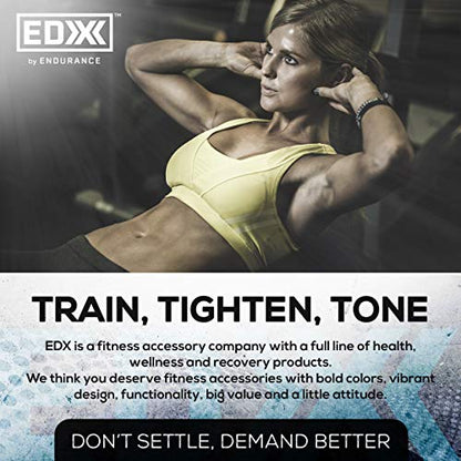 EDX Adjustable Ankle Weights | Arm, Leg and Wrist Weight Strap | Fitness, Walking, Jogging, Workout, Lifting 2 Pack 2lbs