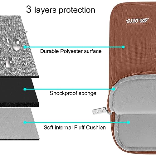 MOSISO Laptop Case 13 inch, Laptop Sleeve Compatible with MacBook Neo/Air/Pro 13 inch with A18/M5/M4/M3/M2/M1 Chip 2026-2016, Polyester Vertical Computer Sleeve Bag with Pocket, Caramel Brown - color: Caramel Brown, size: 13 inch
