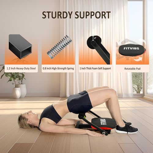 Fitvids Ab Crunch Total Body Workout with Resistance Bands, Instruction DVD and Exercise Guide Chart