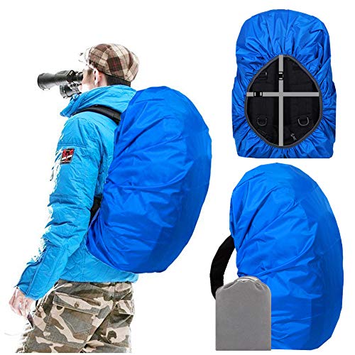 Joy Walker Waterproof Backpack Rain Cover, 12000mm Ultra-Waterproof, Upgraded Ultra-Strong Multilayers, Antislip Buckle Strap - color: Blue, size: Middle (for 30-40L backpack)